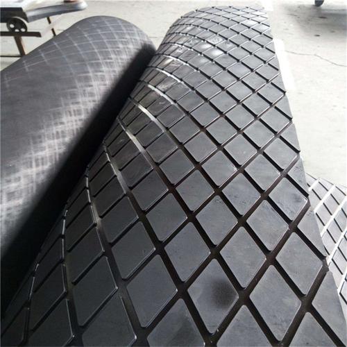 厂家 黑色耐温橡胶板 滚筒包胶用菱形橡胶板 抗磨耐腐蚀